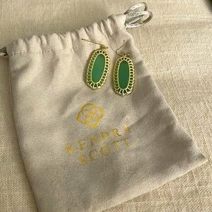 Kendra Scott Vintage Mint Green Earrings